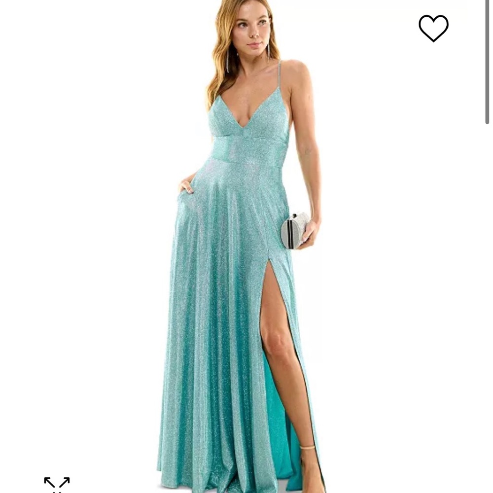 B Darlin formal gown with high slit. Size 9/10. Never worn. Perfect for prom.